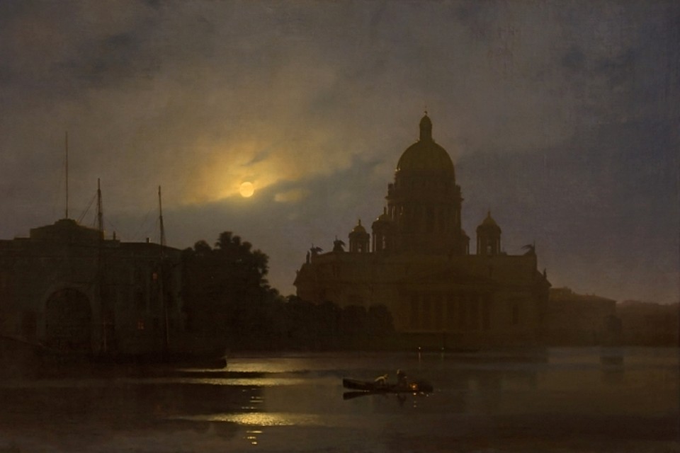 St. Isaac's Cathedral under Moonlight